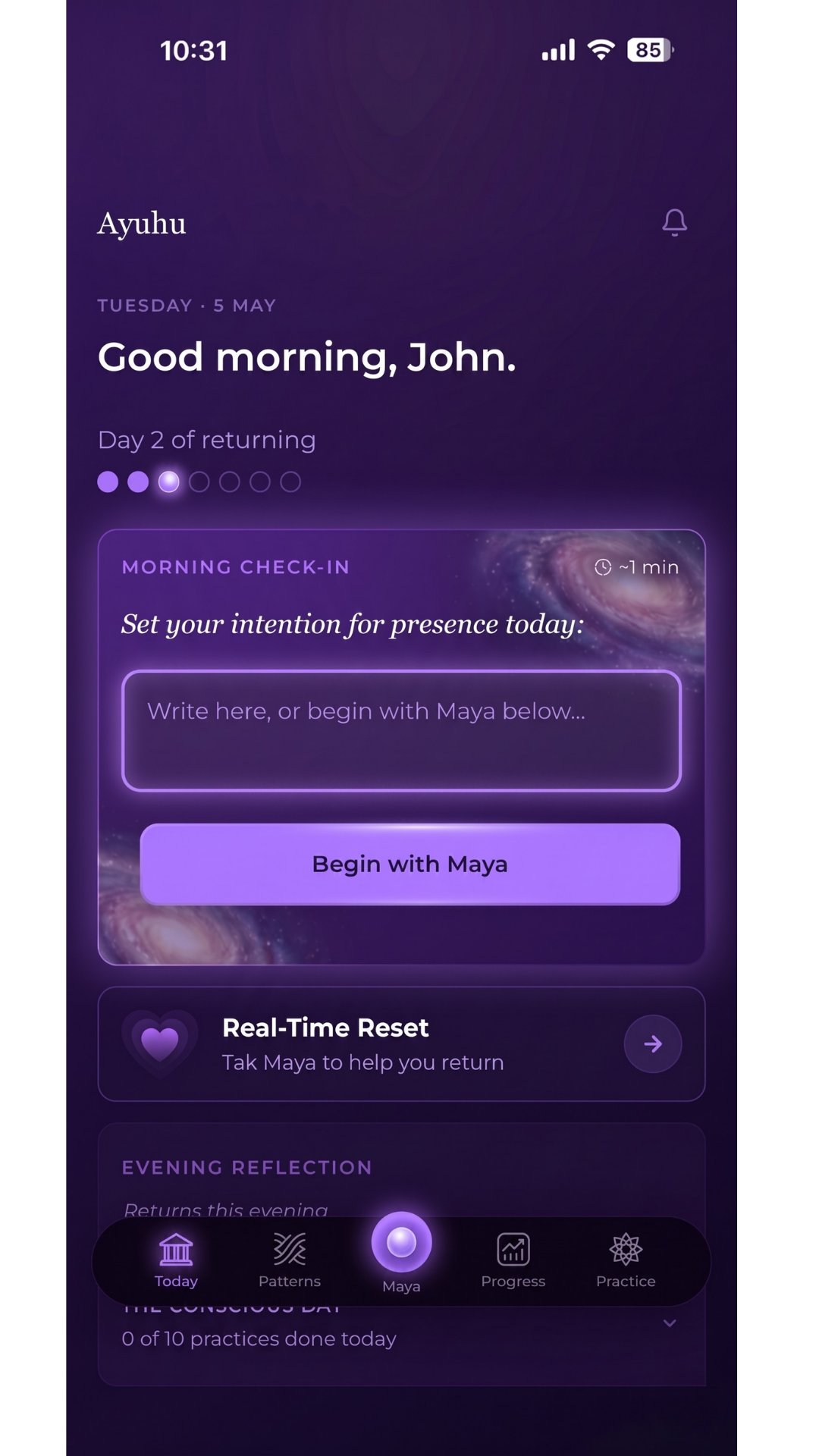 Ayuhu app — Today
